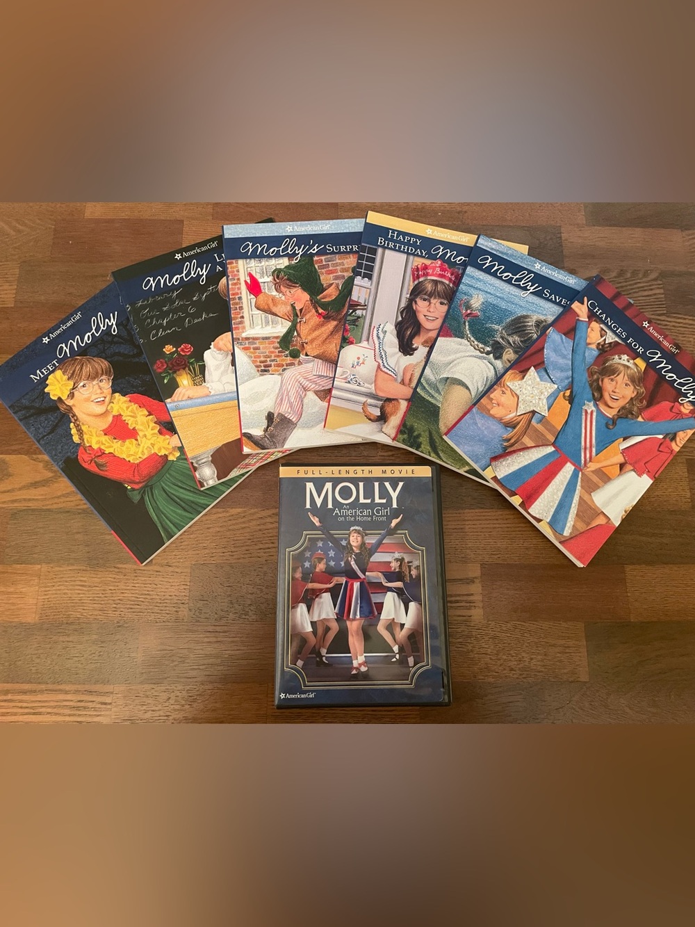 American Girl Molly Book and Movie Collection - Red, Blue, White